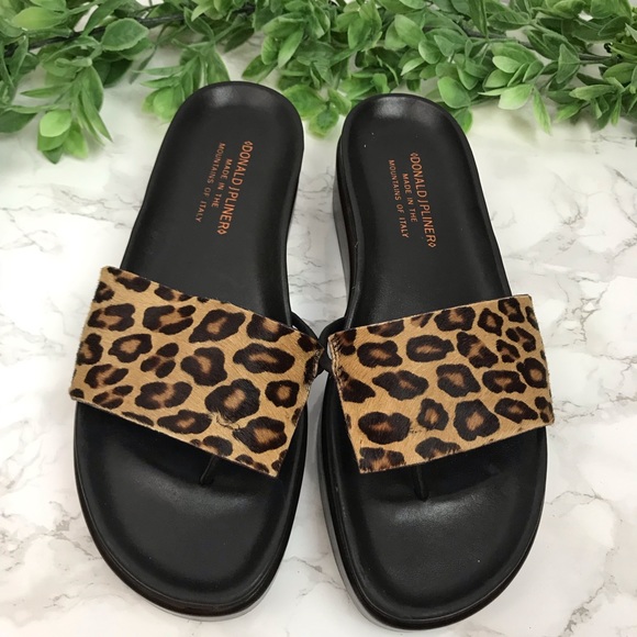 donald pliner leopard sandals